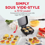 Dash Deluxe Egg Bite Maker - Electric Egg Bite Maker for Healthy Protein Snacks - Quick Cleanup, Space-Saving Design & Non-Slip Feet - 4 Servings, Aqua