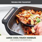 GreenPan Advanced 12” X 15” Electric Skillet with Lid, 7QT Capacity for Family Meals, Healthy Ceramic Nonstick PFAS-Free Coating, Fry, Sauté, Steam, Simmer, Sear, Stir Fry, Dishwasher Safe, Graphite
