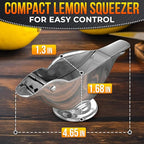 Lemon Squeezer Stainless Steel Manual Juicer – Press More Juice with Less Effort, Bird Lemon Squeezer with Pour Spout, Manual Lemon & Lime Press, Mess-Free Hand Juicer for Cocktails, Cooking & Drinks