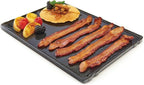GrillPro 91212 Universal Porcelain Coated Cast Iron Griddle, Black