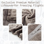 Travel Blanket Pillow, Premium 2 in 1 Flannel Airplane Blanket Compact for Travel,Office, Home,Travel Essentials Accessories for Plane and Car,Compact Office Blanket (Gray)