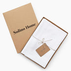 Solino Home White Linen Napkins Set of 6-100% Pure Linen Hemstitch Dinner Napkins 20 x 20 Inch for Winter, Valentines, Holiday, New Year - Classic Hemstitch
