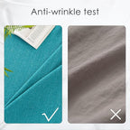 BALCONY & FALCON Rectangle Tablecloth Washable Wrinkle Resistant and Water Proof Table Cloth Decorative Linen Fabric Tablecloths for Dining Parties Kitchen Wedding and Outdoor Use (Lake Blue, 57x118)