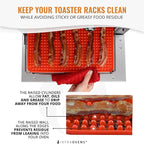 Toaster Oven Air Fryer Reusable Mats Accessories 9 x 11, Silicone Liner, Drip Mat (3pcs) Compatible with Cuisinart, Emeril Lagasse, Gowise, Breville + More, Convection Accessories, Electric Oven Rack