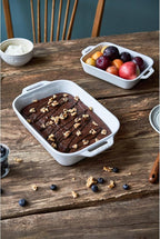Staub Ceramic 3-pc Rectangular Baking Dish Set - White