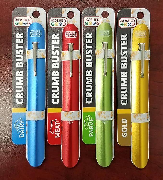 The Kosher Cook Meat Red Crumb Buster Quick and Efficient Metal Crumb Remover Dust of Tables and Countertops for Quick Cleaning, Color Coded Kitchen Tools