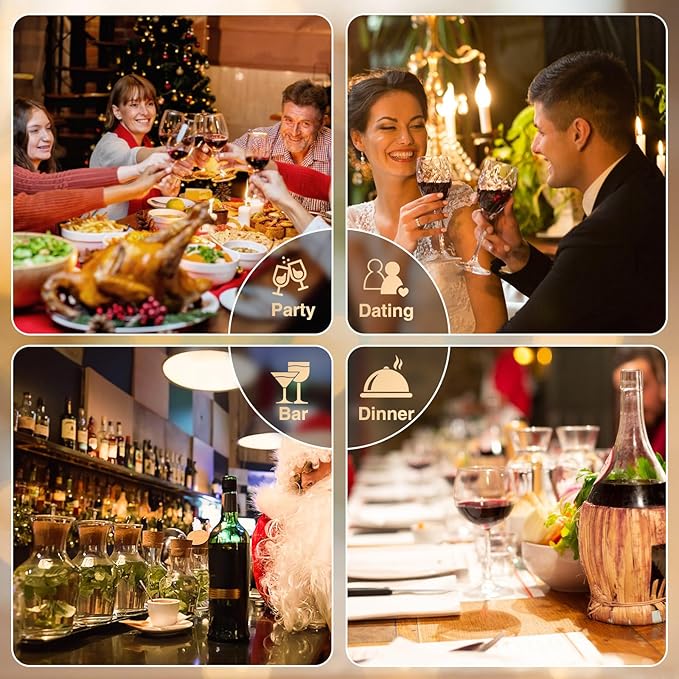 Electric Wine Opener, Electric Wine Bottle Opener,Battery Operated Wine Bottle Openers with Foil Cutter, Wine Pourer&Vacuum Stoppers,Christmas Gift for Wine Lover