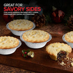 Stock Your Home 4 Inch Mini Aluminum Foil Pans (50 Count) – Disposable Small Tins for Baking Tiny Treats, Fruit Tarts, Quiche, and Mince Pies
