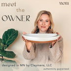 MORA Ceramic Large Serving Bowls- Set of 2 Oval Platters for Entertaining. Modern Kitchen Dishes for Dinner, Fruit, Salad, Turkey, etc. Oven, Dishwasher Safe, 110/80 oz, 16" / 14.6" - Vanilla White