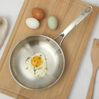 Martha Stewart Castelle 8" Stainless Steel Frying Pan Non Toxic Fry Pan Skillet