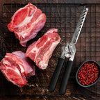 Rib Membrane Removal Tool,Stainless Steel Rib Prep Tool Membrane Remover,BBQ Membrane Remover for Ribs with Arc Clamp & Non-Slip Grip for Easy Rib Skinner,Kitchen Gadgets for Barbecue Enthusiasts