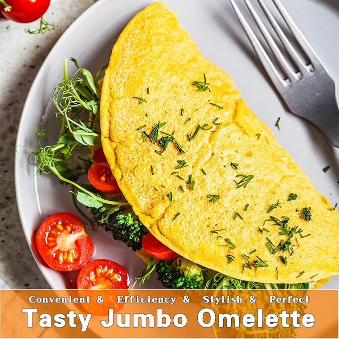 4 Pcs 6" Egg Ring 8" Pancake Mold Stainless Steel Non-stick Omelette Ring with Silicone Handle Egg Mold for Breakfast Sandwiches (Silicone Oil Brush Eggs Strainer)