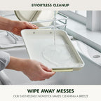 GreenPan Bakeware Set, 7 Piece Nonstick Ceramic Gold Handle Baking Sheets, Cake Pans, Loaf Pan, Muffin Tin, Cooling Rack, PFAS & BPA Free, Freezer to Oven Dish, Bake & Roast Ovenware, Cream