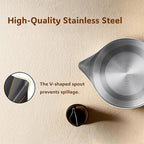 Gugxiom 600ml Electric Turkish Coffee Pot, Stainless Steel Turkish Coffee Maker, Heating Tea Maker Kettle For Home Travel