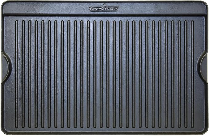 Camp Chef Cast Iron Griddle - 16 x 24, Non-Stick Grill/Griddle Sides