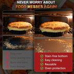 Large Oven Liners for Bottom of Oven, 17"x75" Heavy Duty Non-Stick Oven Liner Mat, Reusable Heat Resistant Grill & Baking Mat, BPA/PFOA Free Roaster Liners, Fits Electric, Gas, Toaster Ovens (Copper)