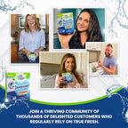 True Fresh Washing Machine Cleaner Tablets – 25-Pack Deep Cleaning for Front Loader, Top Load & HE Washers – Helps Remove Odor-Causing Residues, Pet Hair & Hard Water Buildup – Septic Safe