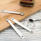Luomorgo 4 Pc Set Measuring Spoons - Stainless Steel, 1/64, 1/32, 1/16, 1/8 tsp for Dry & Liquid Ingredients