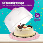 Perlli Kids Cake & Cupcake Baking Set – 51 Pieces Real Utensils & Decorating Kit with Carrier Safe Baking Supplies Gift for Junior Chefs Girls & Boys (Pink)