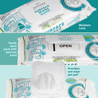 3 Pack Surface Cleaning Wipes with Bleach, All-Purpose Cleaner for Bathroom, Kitchen, Office, 216 Count Soft Flow, Fresh Scent, Lint Free & Durable