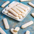 Silicone Eclair Mold, 6-Cavity Hot Dog Bun Pan, Finger Biscuit Baking Tray for Chocolate Cracker Bar, White, Set of 2