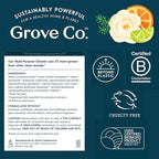 Grove Co. Multi-Purpose Cleaner, Refill Concentrate (6 x 1 Fl Oz) Plant-based Household Cleaning Supplies, Ammonia & Chlorine Free, No Plastic Waste, Lavender Blossom & Thyme, Total 3 x 2 Pack Refills