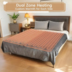 Electric Heated Blanket Queen Size - 84"x90", Soft Flannel Heating Blanket, 10 Heating Levels, 1-12 H Auto Shut Off, Dual Controllers, Breathable Warm and Washable for Bed, Light Grey