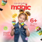 Hot Air Balloon Madeleines Kids Baking Kit STEM Learning Activity Pre-Measured Ingredients Silicone Madeleine Mold Colorful Batter & Icing Decorating Set Educational Recipe Book for Fun Family Baking