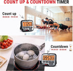 TempPro TM01(2 Pack) Kitchen Timers for Cooking with Count Up Countdown Timer, Digital Timer for Kids with Touch Backlit, Study Timers for Classroom Teacher Supplies (Previously ThermoPro)