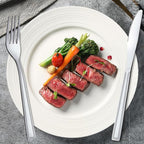 Hunnycook 72-Piece Silverware Set - Stainless Steel Silverware Set for 12, Include Fork Knife Spoon Set, Mirror Polished Flatware Set, Cutlery Set for Home Kitchen Restaurant, Dishwasher Safe