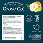 Grove Co. Tub and Tile Cleaner, Refill Concentrate (6 x 1 Fl Oz) Plant-Based Household Cleaning Supplies, No Plastic Waste, 100% Natural Orange & Rosemary Fragrance, 3 x 2 Pack Refills