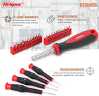 Hi-Spec 49pc Complete Home Tool Kit Set in a Portable Toolbox Case. Essential Household Repair Tools for DIY in The Apartment, Office and College