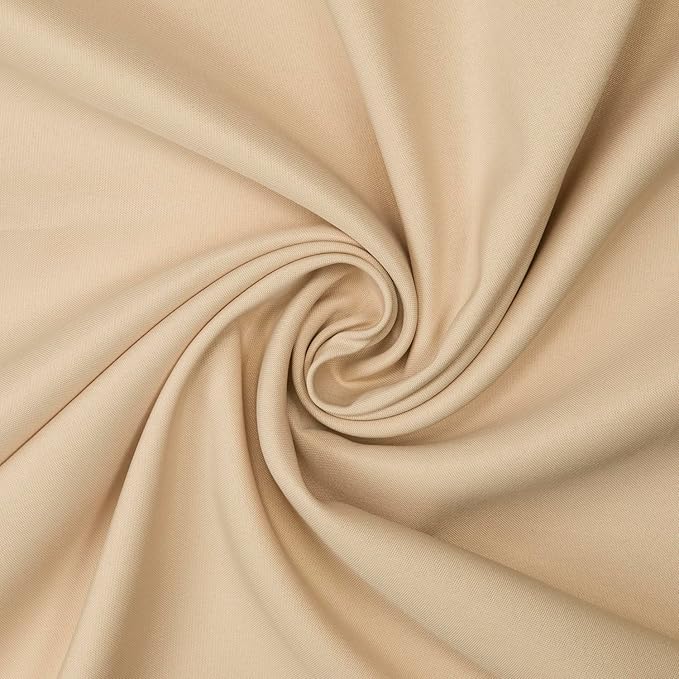 Gee Di Moda Rectangle Tablecloth - 60 x 126 Inch Beige Table Cloth for 8 Foot Rectangle Tables - Heavy Duty Washable Fabric - for Holiday Party, Dinner, Weddings, Baby Shower & Events