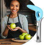 Rainspire Apple Corer Tool Kitchen Apple Core Remover Stainless Steel Comfortable Nonslip Handle, Dishwasher Safe, Blue
