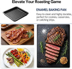 VAL CUCINA Air Fryer Enamel Baking Pan Replacement Parts Compatible with VCO12TM Air Fryer Toaster Oven (Enamel Baking Pan)
