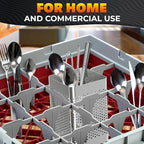 Dishwasher Chopstick Basket – 2.75" x 2.75" x 3.93" Stainless Steel Utensil Holder, Rust-Resistance Chopstick Holder for Dishwasher Basket – Hanging Caddy for Organizing Chopsticks, Straws & Teaspoons