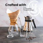 Chemex Pour-Over Glass Coffeemaker - Classic Series - 10-Cup - Exclusive Packaging