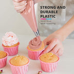Riccle Disposable Piping Bags 12 Inch - 100 Anti Burst Pastry Bags - Icing Piping Bags for Frosting - Ideal for Cakes and Cookies Decoration