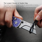 OKNIFE U1 Pro Multitool Folding Utility Knife with Folding Screwdriver, Quick Change Blade Utility Knife, Rail Lock & Pocket Clip for Men Women (Stars&Stripes)