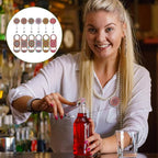 Irenare 6 Pcs Flat Bottle Openers Retractable Bar Keys for Bartenders Stainless Steel Beer Bottle Opener with Belt Clip and Round Badge Reel Bartender Gifts for Women Men(Mandala Style)