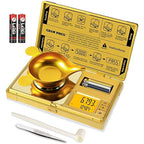 GRAM PRES High Precision Milligram Scale,50g/0.001g Digital Mini Pocket Gram Scale,Mg Scale for Weighing Powders,Jewelry, Medicine, Gem, Reloading,Gold Scale with Cal Weight, Tweezer and Tray