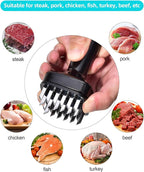 Aliglow Meat Tenderizer Needle Meat Hammer Mallet Tool Pounder For Tenderizing and Pounding Steak, Beef Pork Chicken BBQ And Poultry