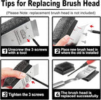 GRILLART Grill Brush Bristle Free Replacement Head - 2PCS