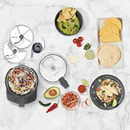 Cuisinart 7-Cup Sleek and Modern Design Food Processor with Two Easy Controls and Universal Blade for Chopping, Mixing, and Dough (Gray)