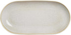 SANGO Anderson Serving Platters Set of 2, 14/12 Inch Stoneware Serving Dishes for Entertaining, Glossy Party Serving Trays for Food, Buffet Oval Platters for Bread, Appetizer, Cheese, Reactive Cream