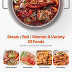 VEVOR 80 Qt Seafood Boiling Kit with Strainer, Outdoor Seafood Boil Pot and Basket, Cooking Set for Crab Crawfish Lobster Boiling, Aluminum Stockpot with 100,000 BTUs Propane Burner and Steamer Rack