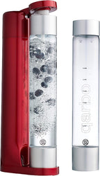 Twenty39 qarbo CLASSIC Sparkling Water Maker Machine - Soda Beverage Carbonator for Home, Seltzer & Carbonated Beverage Dispenser, Water Carbonation Fizz Maker (Metallic Red)