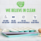 GreenLife 12-Cup Muffin Pan, PFAS-Free Healthy Nonstick Baking Tray, 11.4" x 1.9" x 15.9", Durable Ceramic Bakeware, Cupcakes, Egg Bites, Tarts, Brownies, Blue