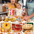 200 Pieces 2.6 Inch Round Pie Tart Small Tin Foil Pans Disposable Aluminum Mini Pie Pans for Baking, Cooking Supplies