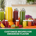 Omega Juicer Cold Press Vertical 43 RPM Slow Masticating Compact Juice Extractor for Fruits and Vegetables Quiet Operation with 3 Stage Auger Automatic Pulp Ejection and No-Drip Tap, 150-Watts, Red